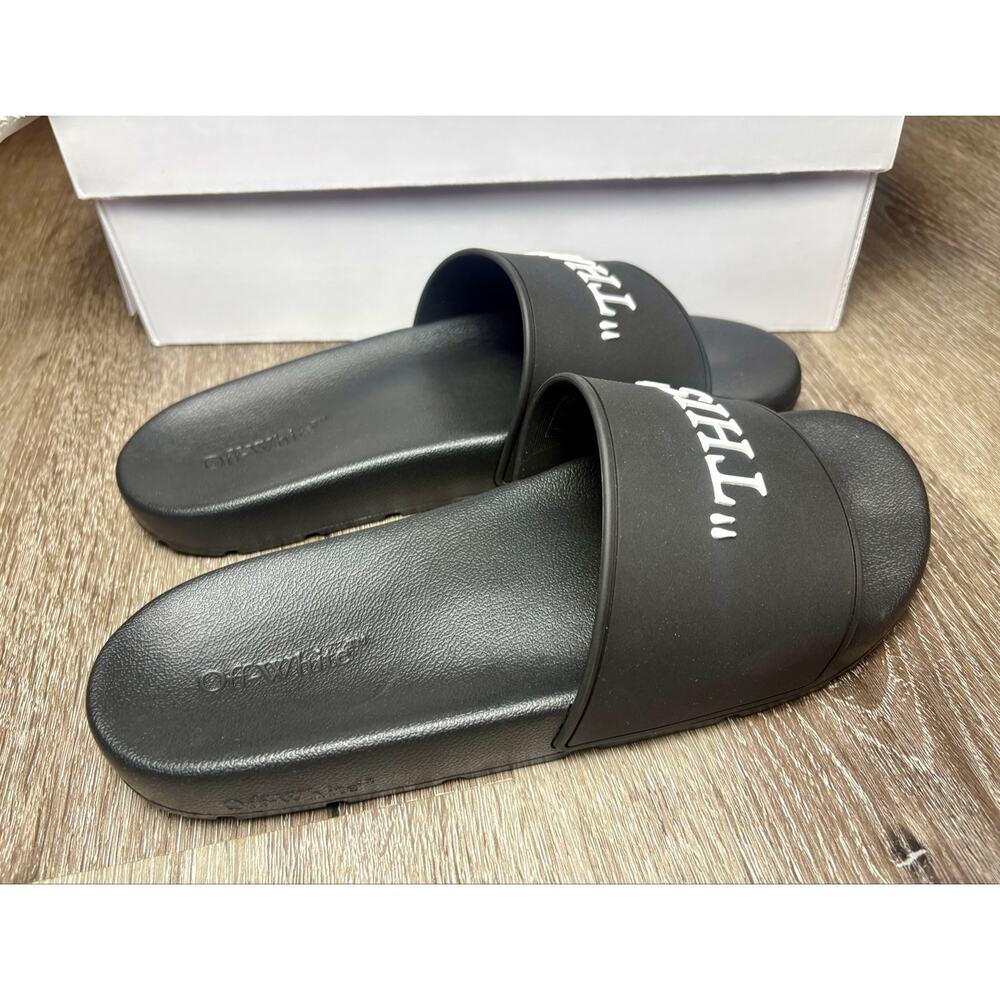 NIB Off-White c/o Virgil Abloh 'This That' Sliders EU 40 (US 9.5/10) - Picture 8 of 10